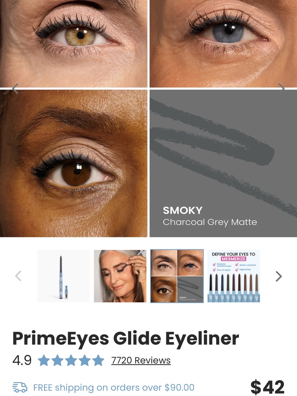 Prime Prometics PrimeEyes Glide Eyeliner in Smoky